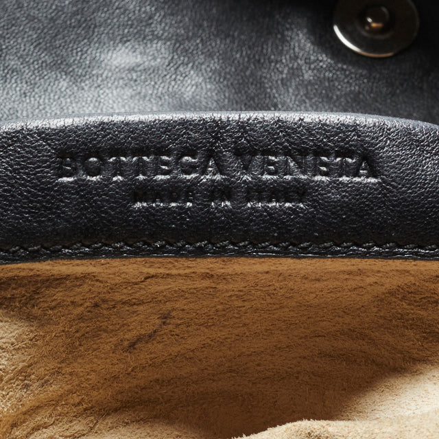 BOTTEGA VENETA LEATHER FLAP BAG