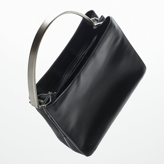 PRADA LEATHER RUNWAY HOBO HAND BAG