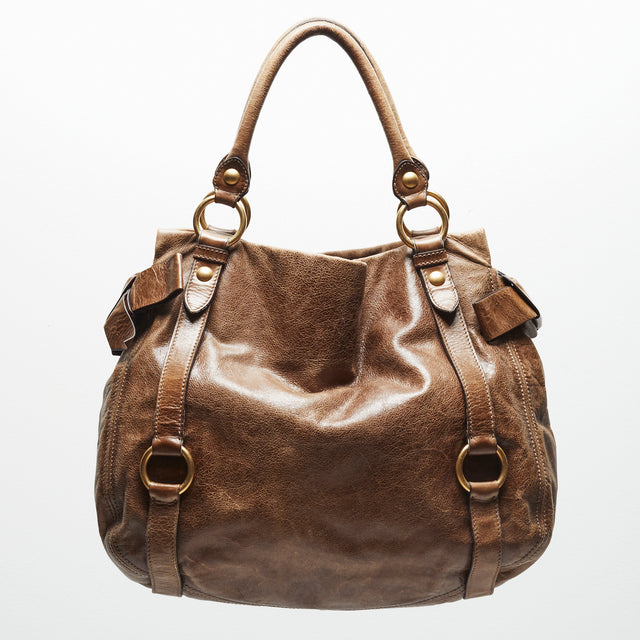 MIU MIU LEATHER HAND BAG