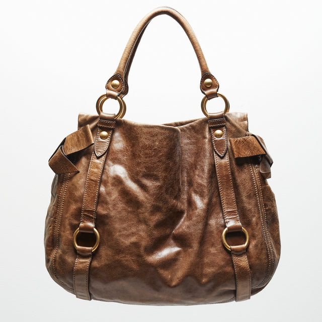 MIU MIU LEATHER HAND BAG