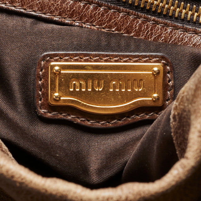 MIU MIU LEATHER HAND BAG