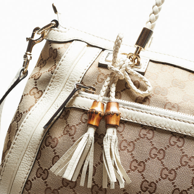 GUCCI BAMBOO MONOGRAM HAND BAG