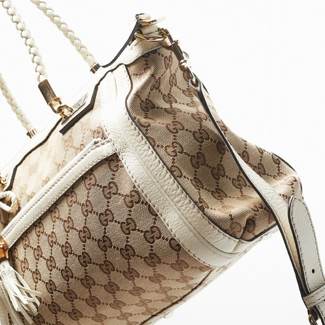 GUCCI BAMBOO MONOGRAM HAND BAG