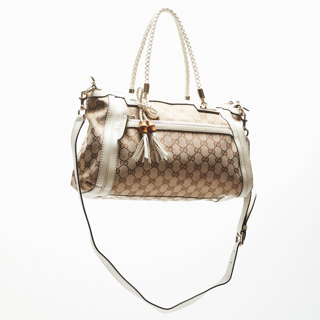 GUCCI BAMBOO MONOGRAM HAND BAG