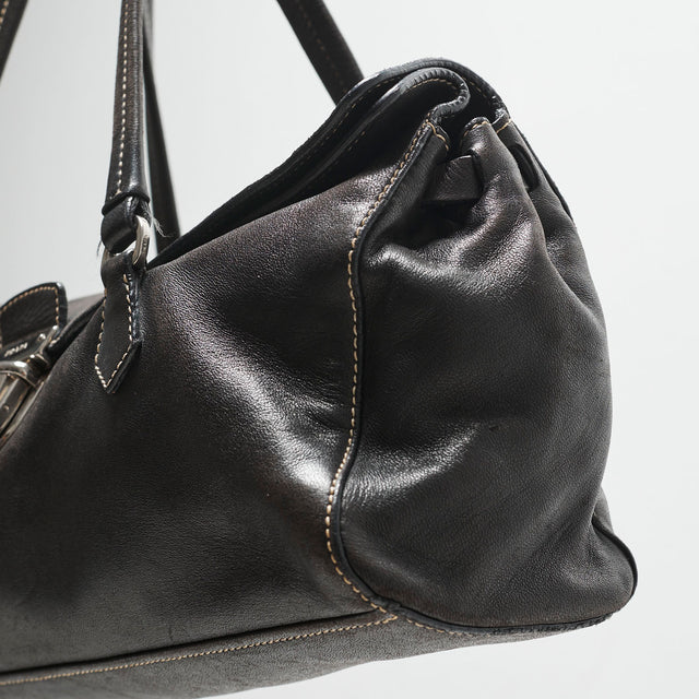 PRADA LEATHER HAND BAG