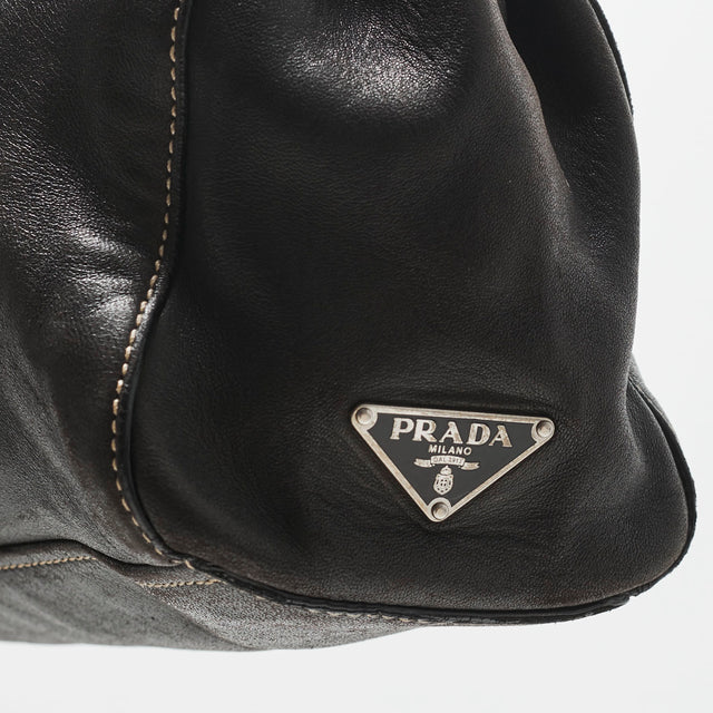 PRADA LEATHER HAND BAG