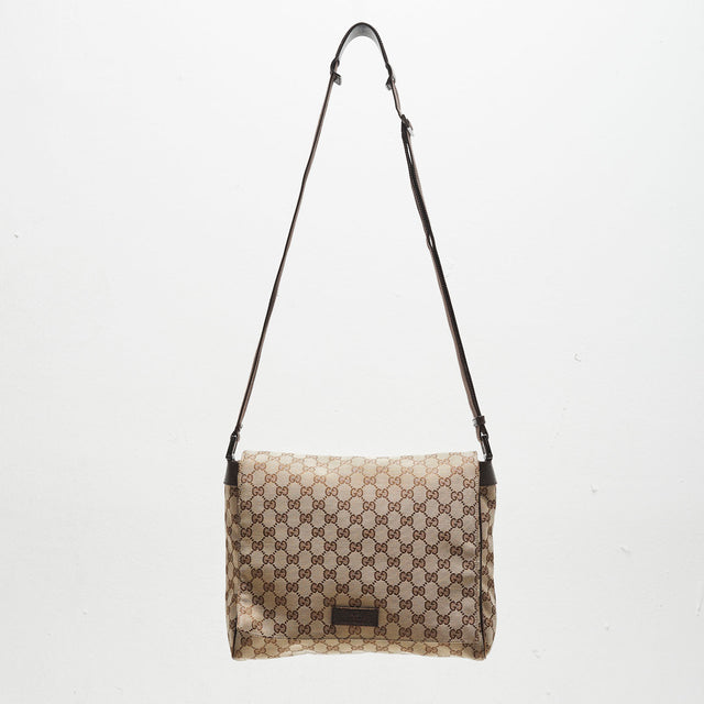 GUCCI MONOGRAM MESSENGER BAG