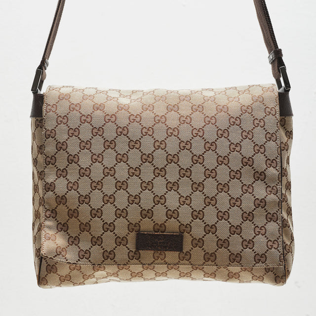 GUCCI MONOGRAM MESSENGER BAG