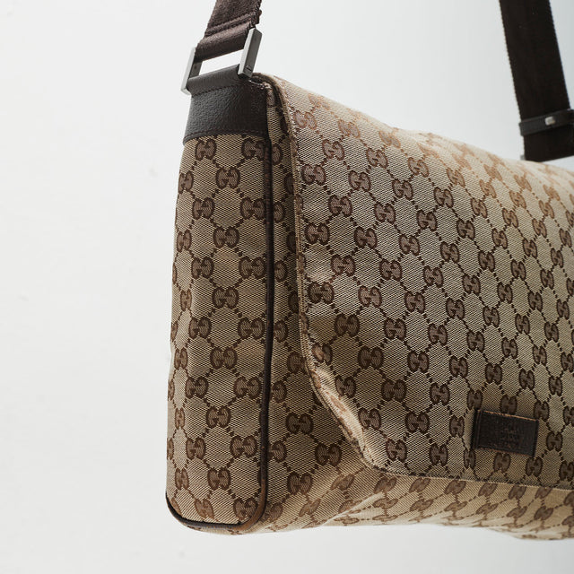 GUCCI MONOGRAM MESSENGER BAG