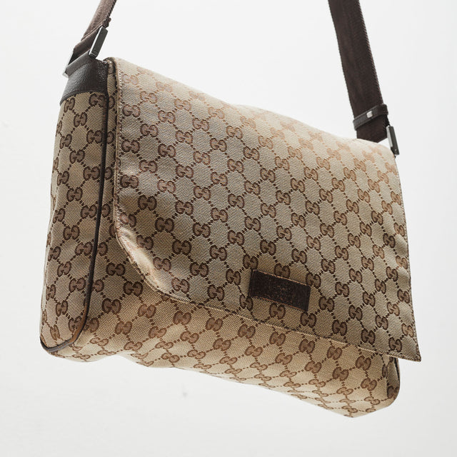 GUCCI MONOGRAM MESSENGER BAG