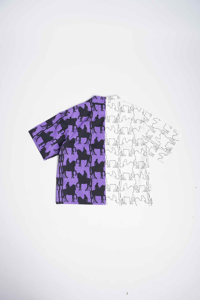 PRADA DOUBLE MATCH FW 20 BOWLING SHIRT