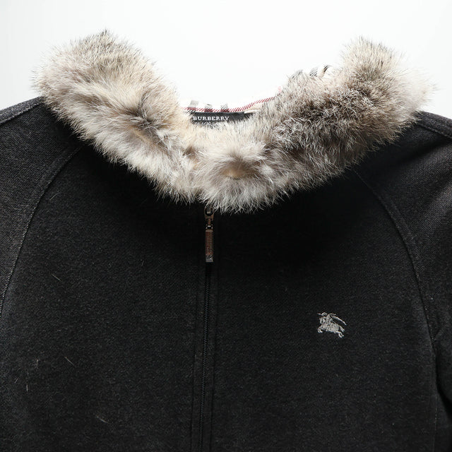 BURBERRY BLACK LABEL FUR HOODIE