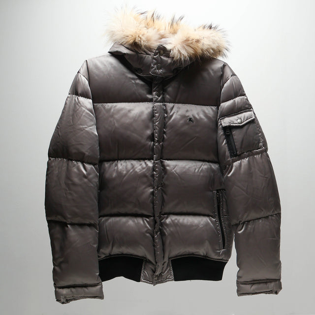 BURBERRY BLACK LABEL FUR PUFFER JACKET