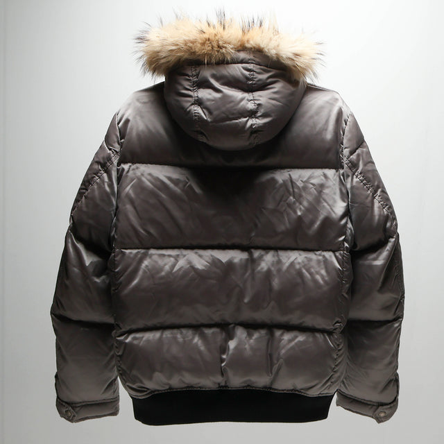 BURBERRY BLACK LABEL FUR PUFFER JACKET