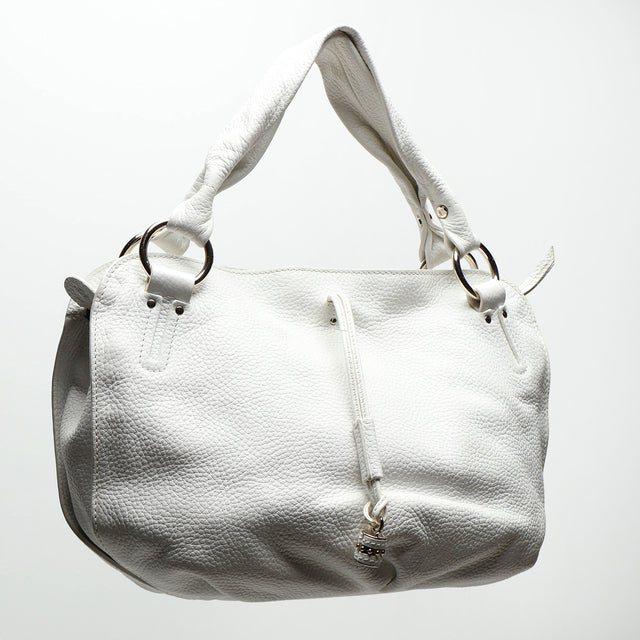 CELINE LEATHER PADLOCK SHOULDER BAG