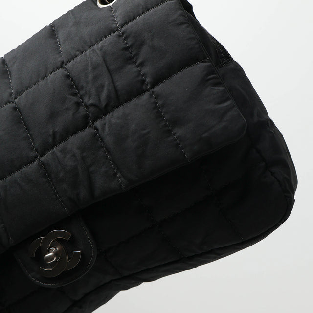 CHANEL QUILTED NYLON CLASSIC FLAP