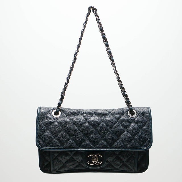 CHANEL FRENCH RIVIERA MEDIUM SINGLE FLAP