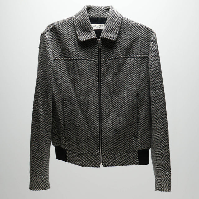 SAINT LAURENT FW14 TWEED ZIP JACKET