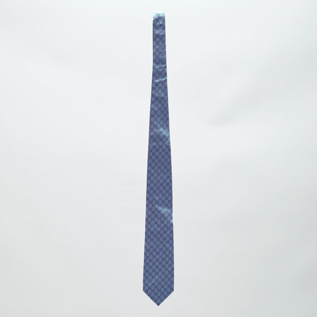 GUCCI MONOGRAM SILK NECK TIE