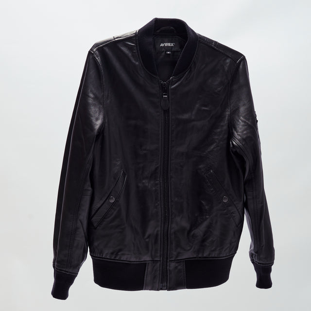 AVIREX LEATHER BOMBER JACKET