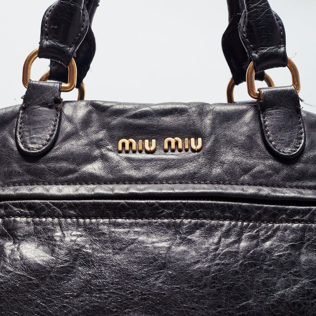 MIU MIU LEATHER HAND BAG