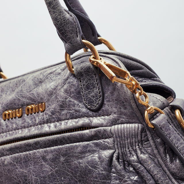 MIU MIU LEATHER HAND BAG