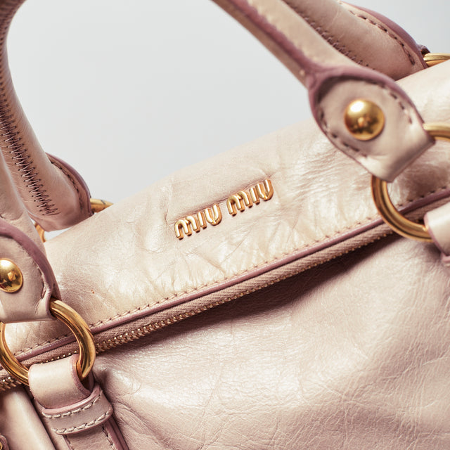 MIU MIU LEATHER HAND BAG