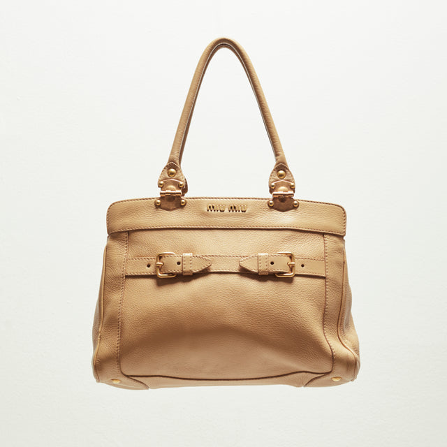 MIU MIU LEATHER HAND BAG