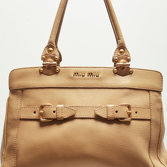 MIU MIU LEATHER HAND BAG