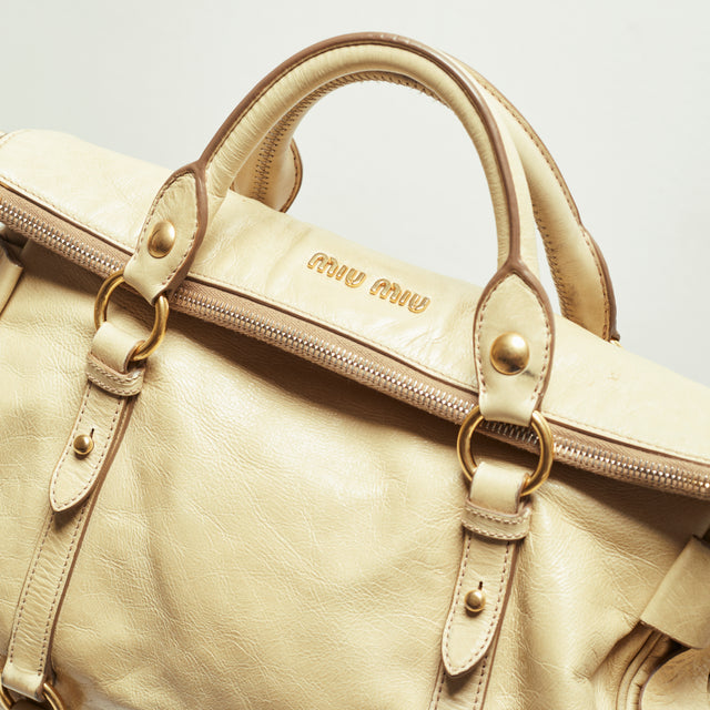 MIU MIU LEATHER HAND BAG