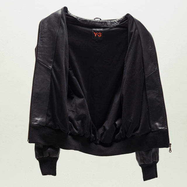 Y-3 BY YOHJI YAMAMOTO LEATHER JACKET