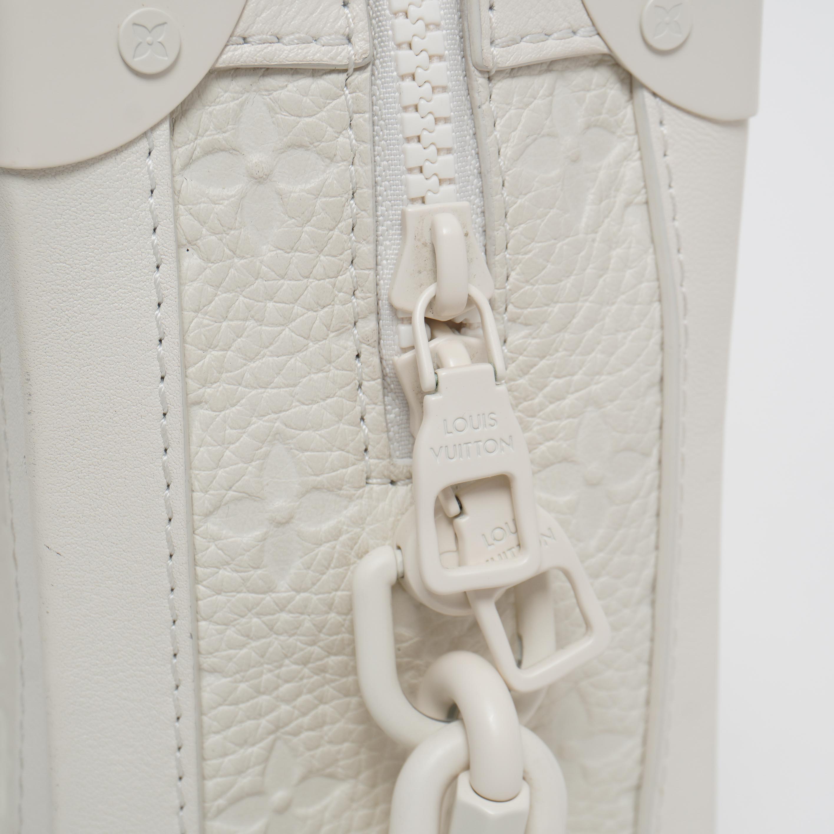 Louis vuitton white trunk bag hot sale