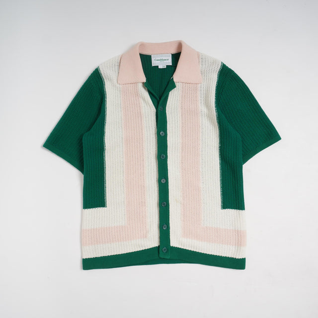 CASABLANCA KNIT STRIP SHIRT