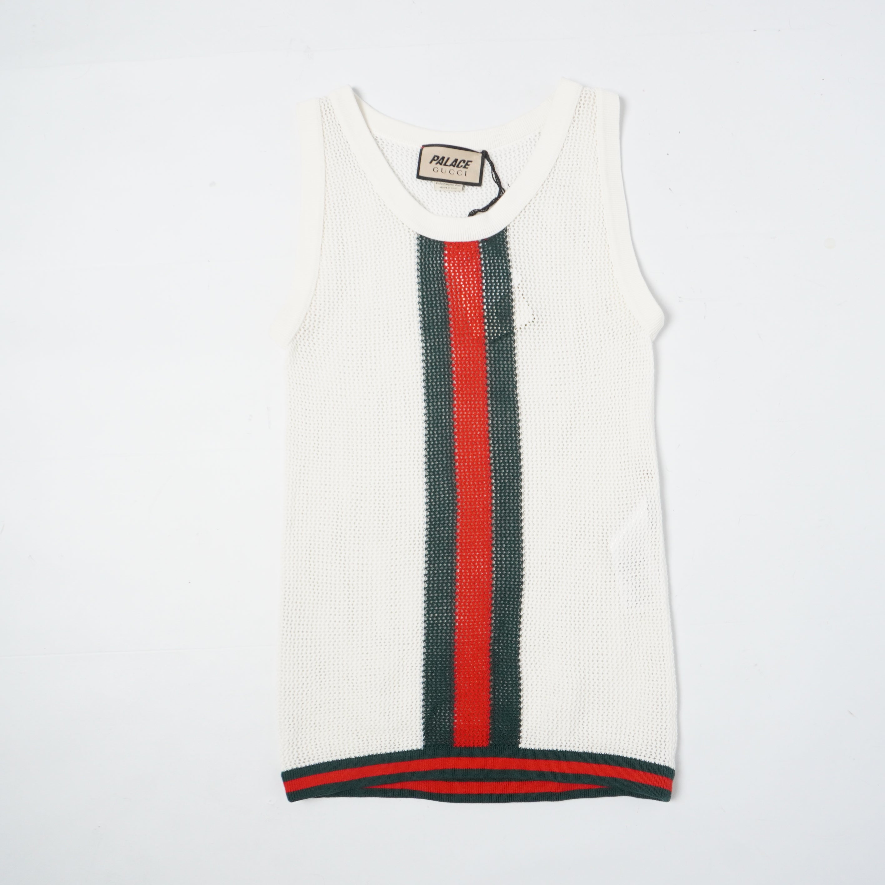 PALACE X GUCCI KNIT TANK TOP fabricsforsale