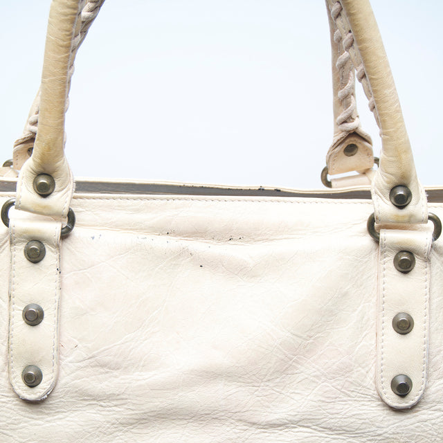 BALENCIAGA LEATHER TOTE BAG