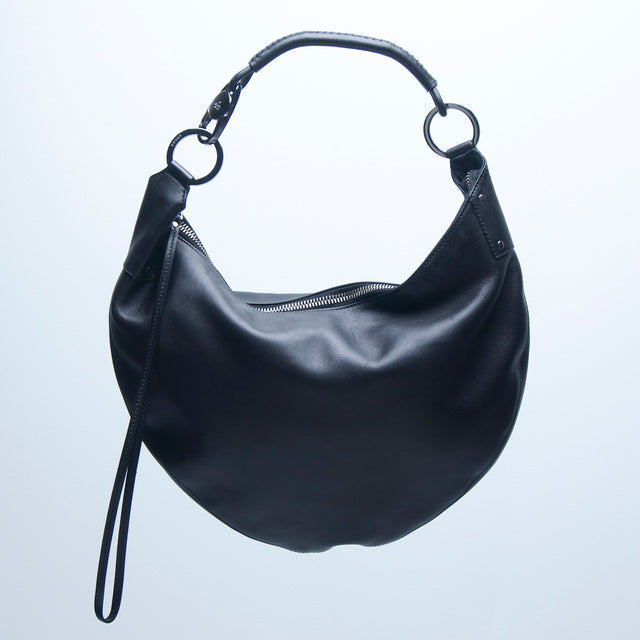 GUCCI LEATHER HALF MOON BAG