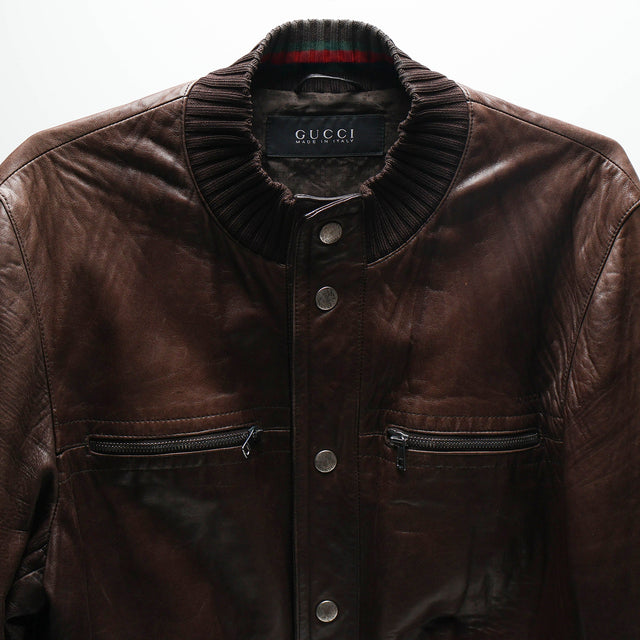 GUCCI BY TOM FORD LEATHER JACKET