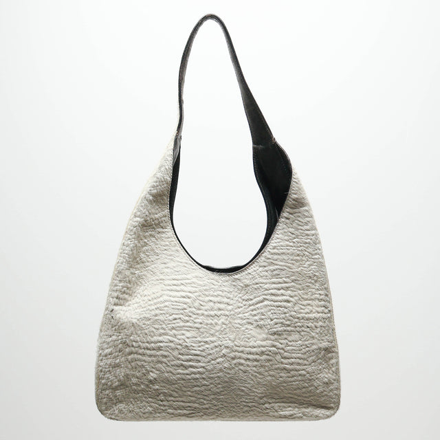 PRADA LEATHER HOBO BAG