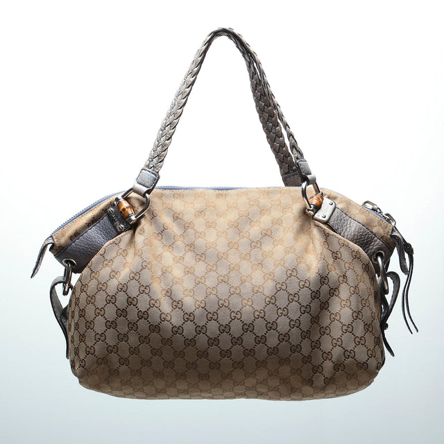 GUCCI BAR BAMBOO HAND BAG