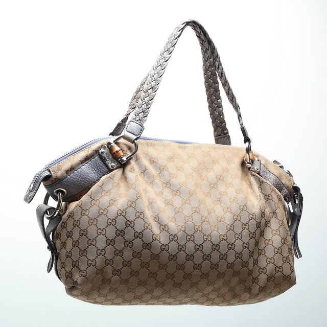 GUCCI BAR BAMBOO HAND BAG