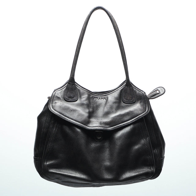 PRADA LEATHER HAND BAG