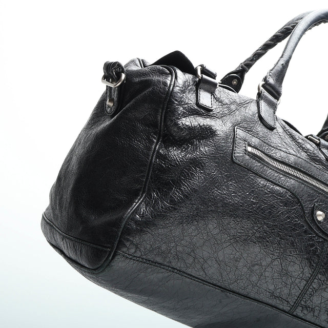 BALENCIAGA LEATHER DUFFLE BAG