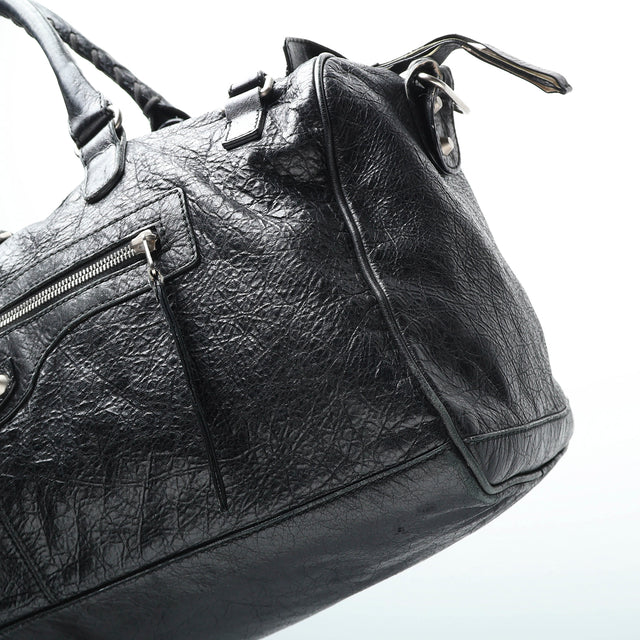 BALENCIAGA LEATHER DUFFLE BAG