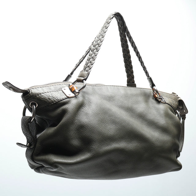 GUCCI BAR BAMBOO HAND BAG