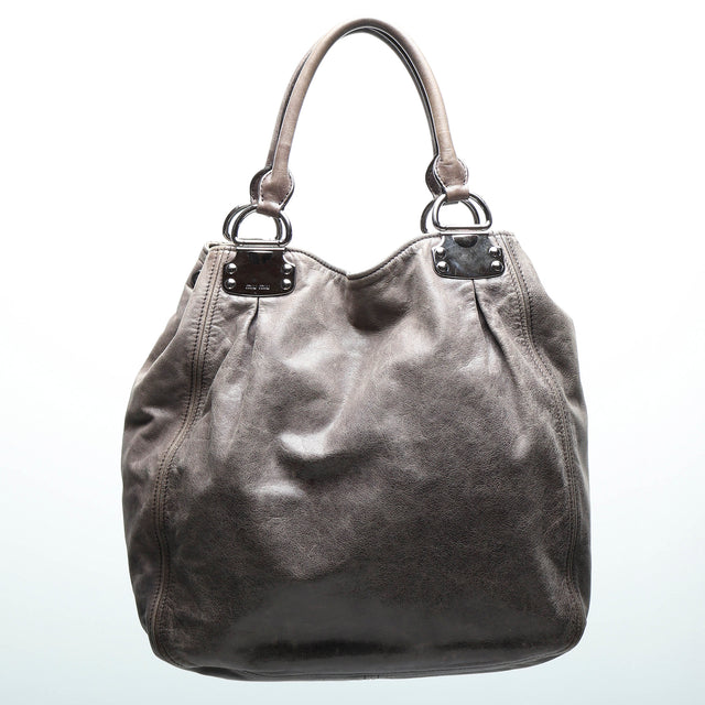 MIU MIU LEATHER HAND BAG