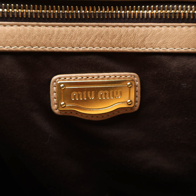 MIU MIU LEATHER HAND BAG
