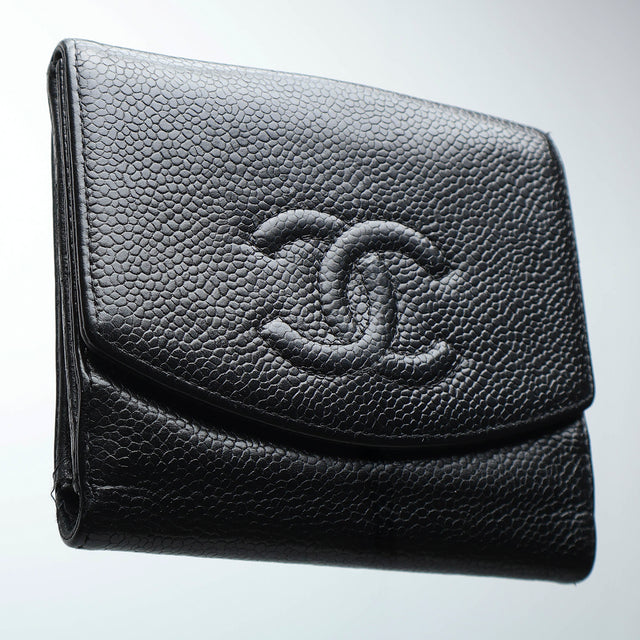 CHANEL CAVIAR LEATHER WALLET