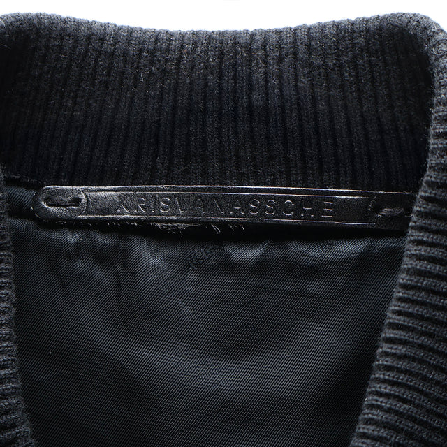 KRIS VAN ASSCHE WOOL BOMBER JACKET