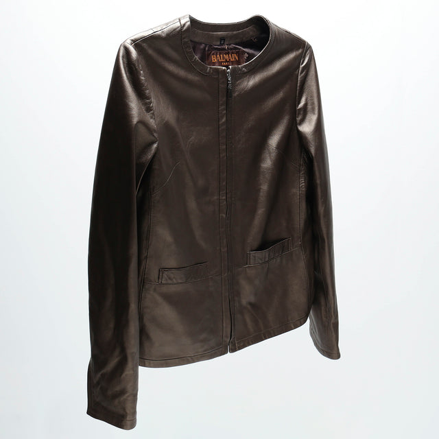 BALMAIN WOMENS LEATHER JACKET