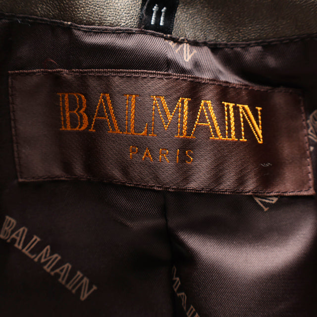 BALMAIN WOMENS LEATHER JACKET